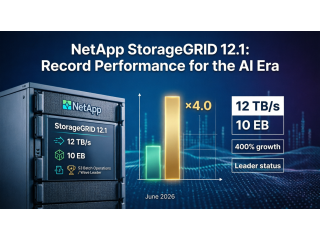 NetApp StorageGRID 12.1 — до 400% прироста производительности и 12 ТБ/с для AI-нагрузок