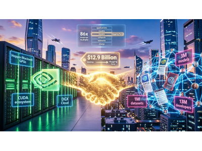 Nvidia покупает Hugging Face за $12,9 млрд — крупнейшая сделка в истории чип-гиганта