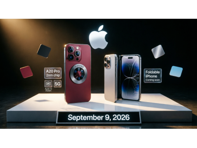 Apple представит iPhone 18 Pro с чипом A20 Pro и первый складной iPhone 9 сентября