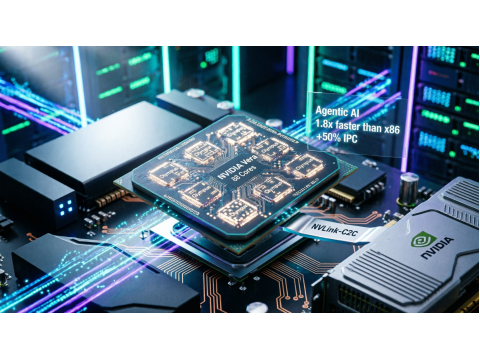 NVIDIA Vera: первый серверный CPU с 88 ядрами, 50% IPC и ускорением агентного ИИ