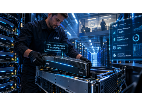 Intel раскрыла название и технические характеристики своего нового ускорителя для инференса — Intel GPU D-Series