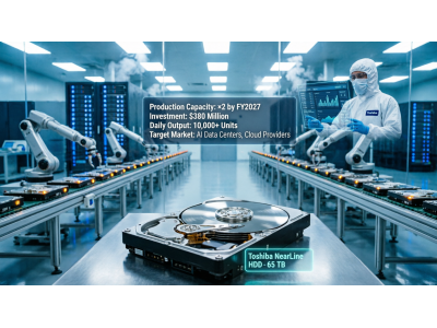 Toshiba удваивает производство HDD из-за бума AI-дата-центров