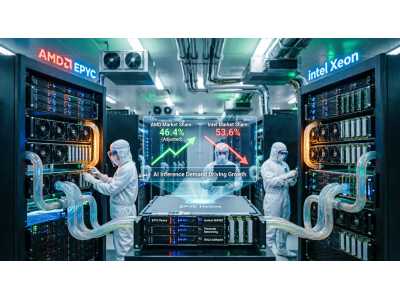 AMD всё активнее конкурирует с Intel на рынке серверных CPU и переходит к AI-платформам