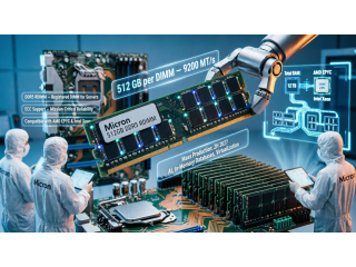 Micron представила DDR5 RDIMM объёмом 512 ГБ — сервер на двух процессорах сможет получить до 12 ТБ RAM