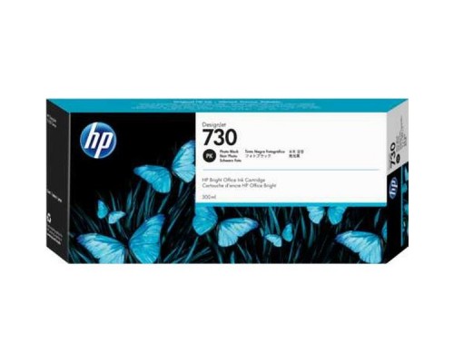 Картридж HP 730 струйный черный фото (300 мл)