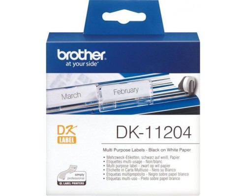 Многофункциональные наклейки Brother DK11204 (400 шт - 17 x 54 мм)