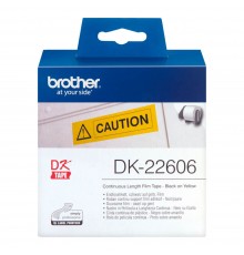 Пленочная клеящаяся лента Brother DK22606 (желтая, ширина 62 мм x 15.24 м)                                                                                                                                                                                