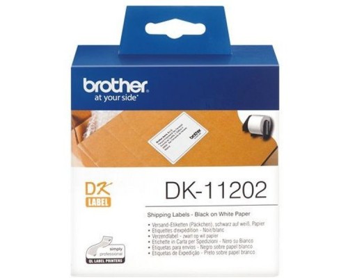 Адресные наклейки Brother DK11202 (300 шт - 62 х 100 мм)