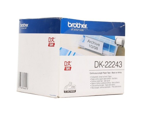 Бумажная клеящаяся лента Brother DK22243 (белая, ширина 102 мм)