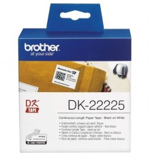Бумажная клеящаяся лента Brother DK22225 (белая, 38 мм х 30,48м)                                                                                                                                                                                          