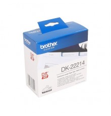 Бумажная клеящаяся лента Brother DK22214 (белая, 12 мм х 30,48м) для QL-570/710W/720NW                                                                                                                                                                    