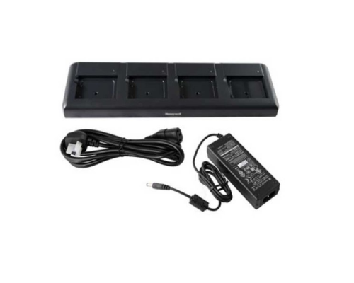 Зарядная станция ScanPal EDA50K Quad Charger - EU Kit. Four-slot battery charging station. Includes EU power cord and power supply