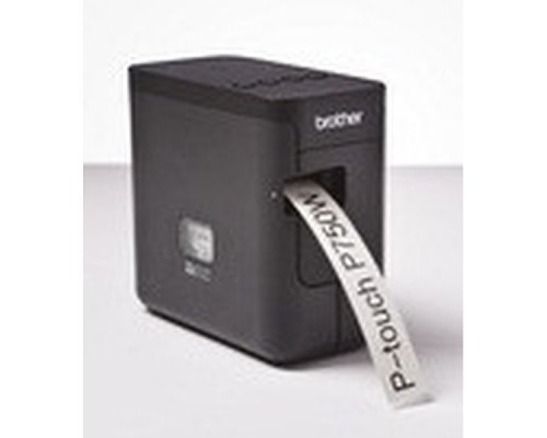 Принтер для этикеток Brother Принтер для печати наклеек Brother PT-P750W (настольный,авторезак,ленты от 3,5 до 24мм,до 30 мм/сек,180x360dpi,WiFi,БП,USB)