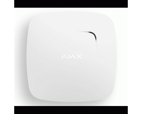 AJAX Датчик дыма с температурным сенсором, Белый | FireProtect Smoke detector with temperature sensor, White