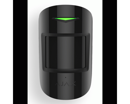 AJAX Датчик движения с микроволновым сенсором, Черный | MotionProtect Plus PIR & microwave motion detector, Black