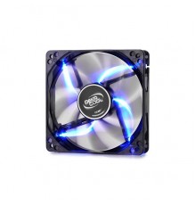 Вентилятор DEEPCOOL Wind Blade 120 Blue 120x120x25мм (64шт./кор, пит. от мат.платы и БП, полупрозрачный, синяя подсветка, 1300об/мин) Retail blister                                                                                                      