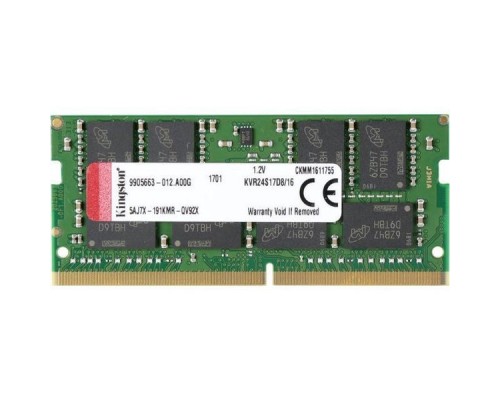 Модуль памяти SODIMM DDR4 16GB PC4-19200 Kingston KVR24S17D8/16 CL17