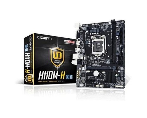 Материнская плата Gigabyte GA-H110M-H S1151 H110 PCI-E Dsub+HDMI GbLAN SATA  MicroATX 2DDR4 (RTL)