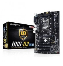 Материнская плата GA-H110-D3, Socket 1151, Intel®H110, 2xDDR4-2133, D-SUB, 1xPCI-Ex16, 3xPCI-Ex1, 3xPCI, 4xSATA3, 1xM.2, 8 Ch Audio, GLan, (2+4)xUSB2.0, (2+2)xUSB3.0, COM, LPT, 2xPS/2, ATX, RTL                                                         