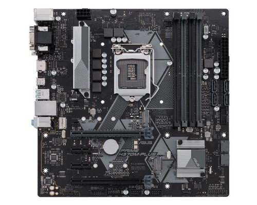 Материнская плата ASUS PRIME H370M-PLUS S1151 H370 2xPCI-E Dsub+DVI+HDMI GbLAN SATA RAID MicroATX 4DDR4