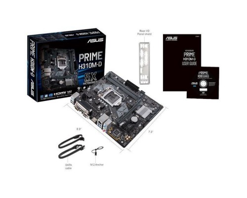 Материнская плата ASUS PRIME H310M-D S1151 H310 PCI-E Dsub+HDMI GbLAN SATA ATX 2DDR4 (RTL)