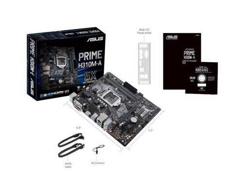 Материнская плата ASUS PRIME H310M-A S1151 H310 PCI-E Dsub+DVI+HDMI GbLAN SATA Micro-ATX 2DDR4 (RTL)