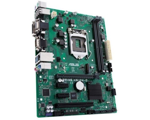 Материнская плата ASUS PRIME H310M-C S1151 H310 PCI-E Dsub+DVI GbLAN SATA Micro-ATX 2DDR4 (RTL)