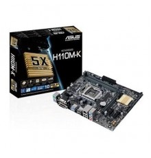 Материнская плата H110M-K,  LGA1151,H110,2D4,U3S6,DVI,MB, RTL                                                                                                                                                                                             