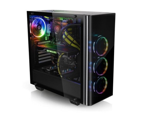 Корпус Thermaltake View 21 TG черный без БП ATX 5x120mm 3x140mm 2xUSB3.0 audio bott PSU