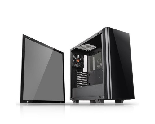 Корпус Thermaltake View 21 TG черный без БП ATX 5x120mm 3x140mm 2xUSB3.0 audio bott PSU