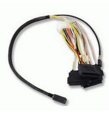 Кабель ACD-SFF8643-SAS8482SB-10M,  INT, SFF8643-to-4*SFF8482+SB ( MiniSAS HD-to-SAS internal cable) 100cm                                                                                                                                                 
