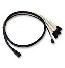 Кабель ACD-SFF8643-SATASB-10M, INT SFF8643-to-4*SATA+SB (MiniSAS HD -to- 4*SATA+SideBand internal cable) 100cm                                                                                                                                            