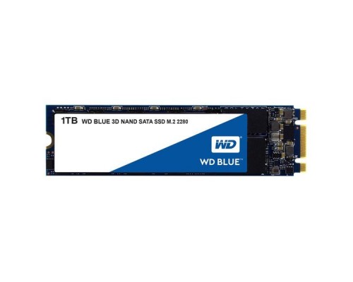 Жесткий диск SSD M.2 2280 1TB WD Blue Client SSD WDS100T2B0B SATA 6Gb/s,Retail   (856322)