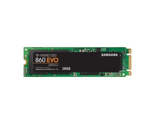 Накопитель SSD 250 Gb M.2 2280 Samsung 860 EVO MZ-N6E250BW TLC (SATA-III)