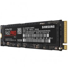 Накопитель SSD 512 Gb M.2 2280 Samsung 960 PRO MZ-V6P512BW 3D MLC NVMe 1.2 (PCI-Ex)                                                                                                                                                                       