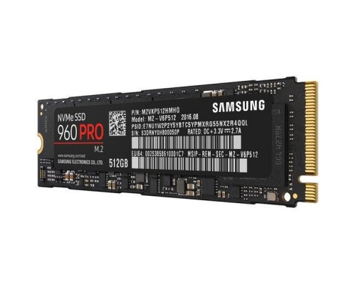 Накопитель SSD 512 Gb M.2 2280 Samsung 960 PRO MZ-V6P512BW 3D MLC NVMe 1.2 (PCI-Ex)