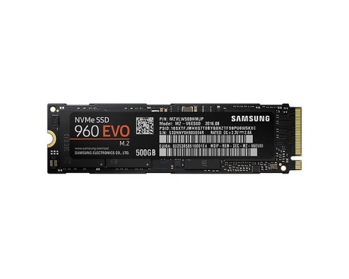 Накопитель SSD 500 Gb M.2 2280 Samsung 960 EVO MZ-V6E500BW 3D TLC NVMe