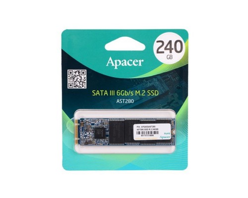 Накопитель SSD 240 Gb M.2 2280 Apacer AST280 AP240GAST280-1 TLC (SATA-III)