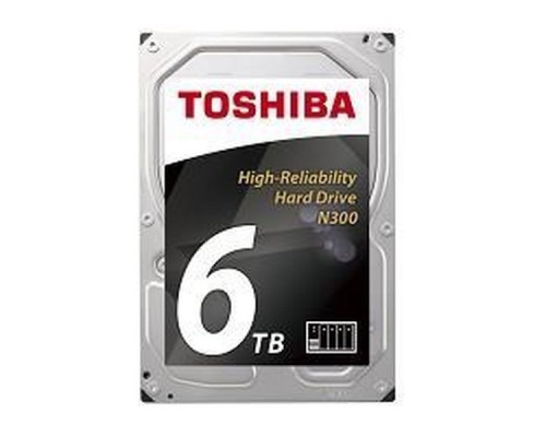 Жесткий диск Toshiba SATA-III 6Tb HDWN160UZSVA NAS N300 (7200rpm) 128Mb 3.5