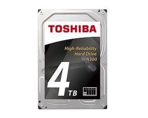 Жесткий диск Toshiba SATA-III 4Tb HDWQ140UZSVA NAS N300 (7200rpm) 128Mb 3.5