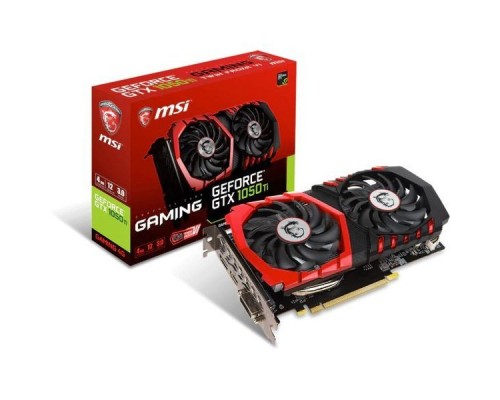 Видеокарта 4Gb PCI-E DDR5 MSI GTX 1050 Ti GAMING 4G (RTL) DVI+HDMI+DP GTX1050Ti