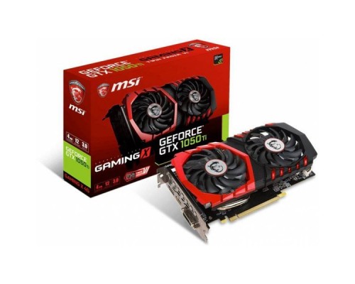 Видеокарта 4Gb PCI-E DDR5 MSI GTX 1050 Ti GAMING X 4G (RTL) DVI+HDMI+DP GTX1050Ti