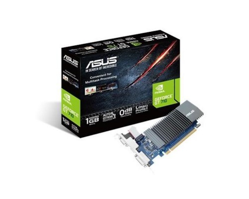 Видеокарта 1Gb PCI-E DDR5 ASUS GT710-SL-1GD5 (RTL) D-Sub+DVI+HDMI GeForce GT710