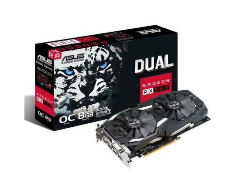 Видеокарта RX 580 Dual OC, PCI Express, 8GB, GDDR5, 256bit, DVI+2xHDMI+2xDP (DUAL-RX580-O8G) RTL