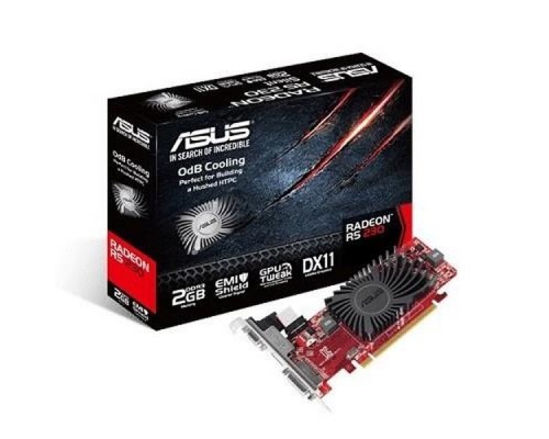 Видеокарта 2Gb PCI-E DDR3 ASUS R5230-SL-2GD3-L (RTL) D-Sub+DVI+HDMI ATI R5 230