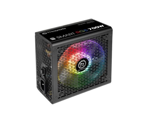 Блок питания Thermaltake ATX 700W Smart RGB 700 80+ (24+4+4pin) APFC 120mm fan color LED 6xSATA RTL