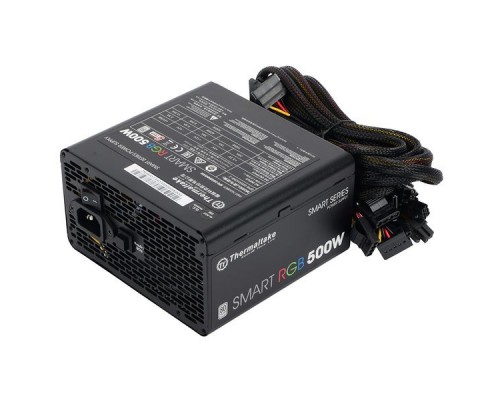 Блок питания Thermaltake Smart RGB 500W (PS-SPR-0500NHSAWE-1) v2.3,A.PFC,80 Plus,Fan 12 см,Retail