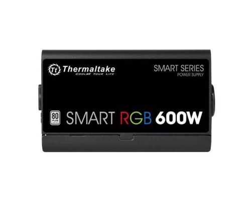 Блок питания Smart RGB 600W PS-SPR-0600NHSAWE-1 /Non Modular/Fan Hub/Single Voltage/Analog/80 Plus/EU/All Sleeved Cables RTL