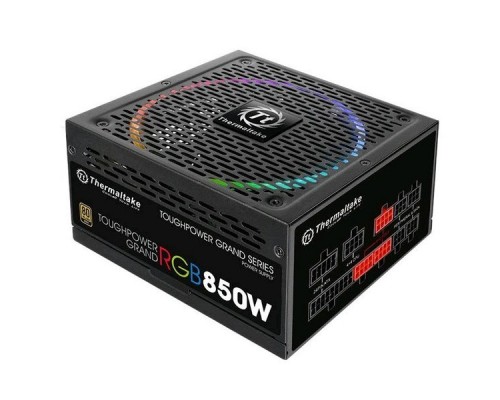 Блок питания Thermaltake ATX 850W Toughpower Grand RGB 80+ gold (24+4+4pin) APFC 140mm fan color LED 12xSATA Cab Manag RTL