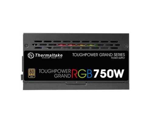 Блок питания Thermaltake ATX 750W Toughpower Grand RGB 80+ gold (24+4+4pin) APFC 140mm fan color LED 9xSATA Cab Manag RTL